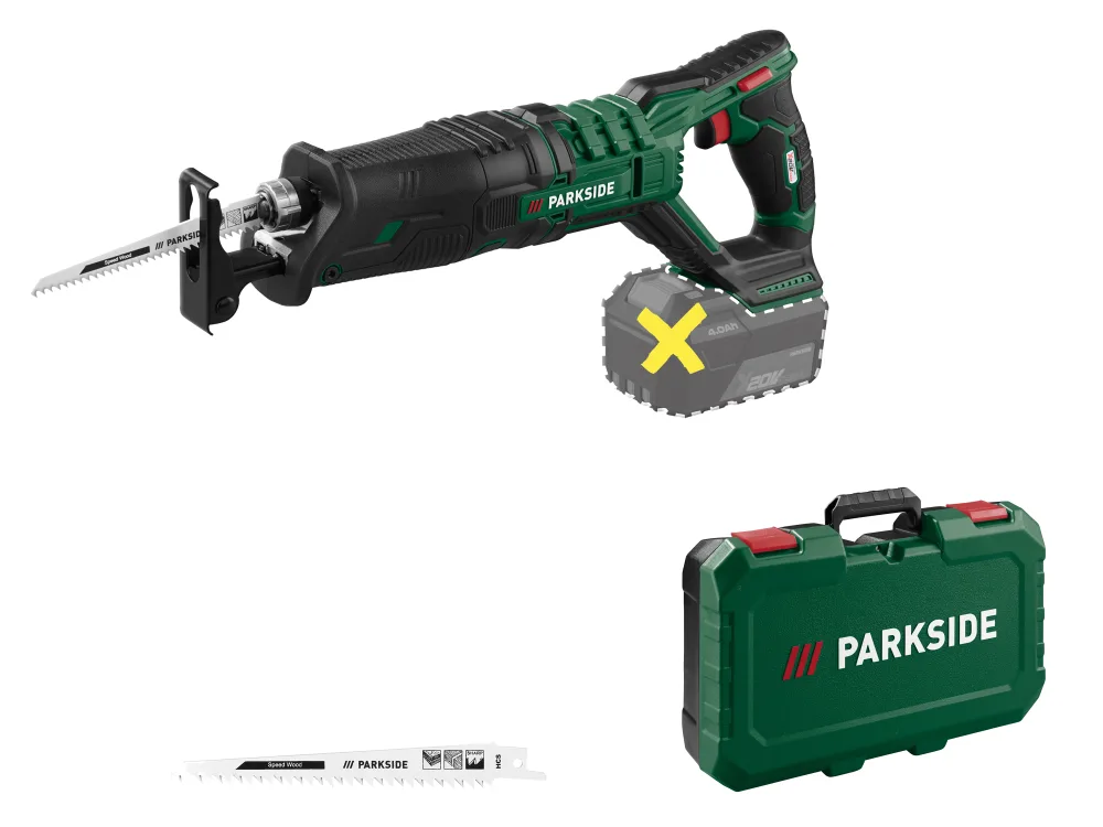 PARKSIDE® 20 V Akku-Säbelsäge »PSSA 20-Li B2«, ohne Akku und Ladegerät