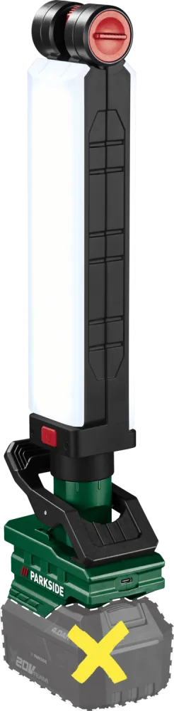 PARKSIDE® 20V Akku-LED-Klemmleuchte »PLKLA 20-Li A1« ohne Akku und Ladegerät