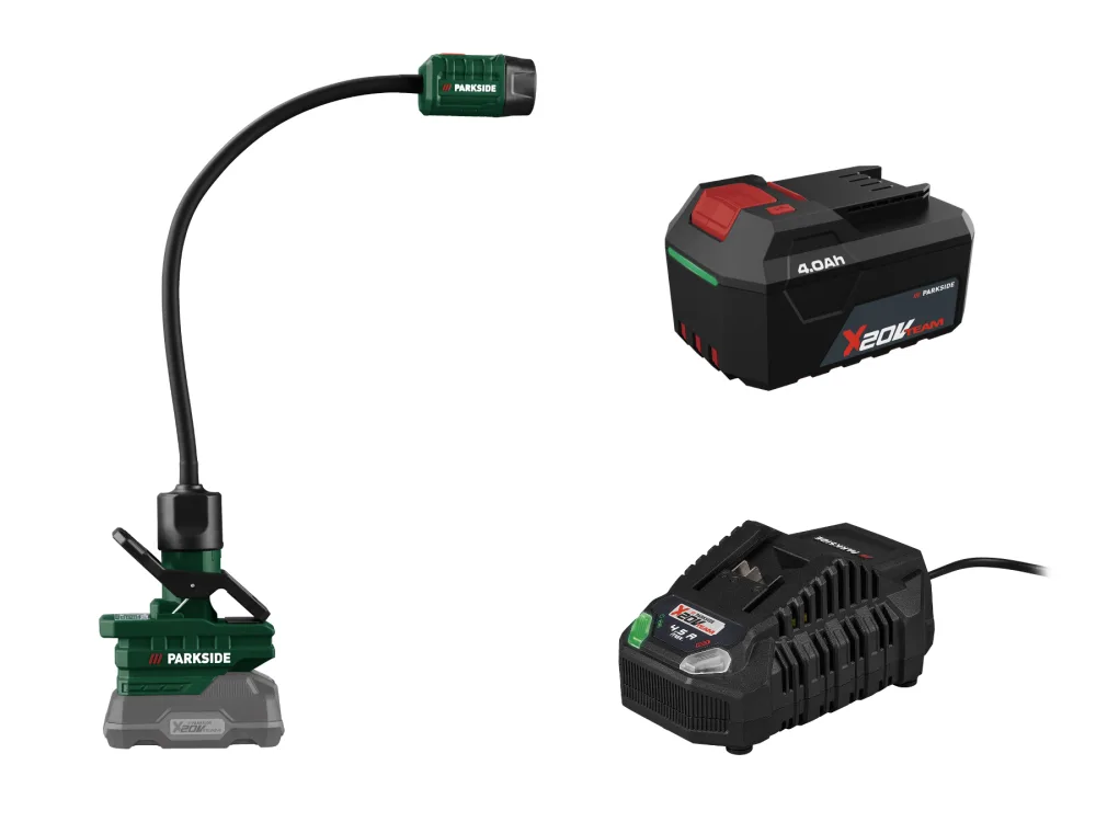 Parkside® Aku bodové LED světlo Plssa 20-Li A1, 4 Ah