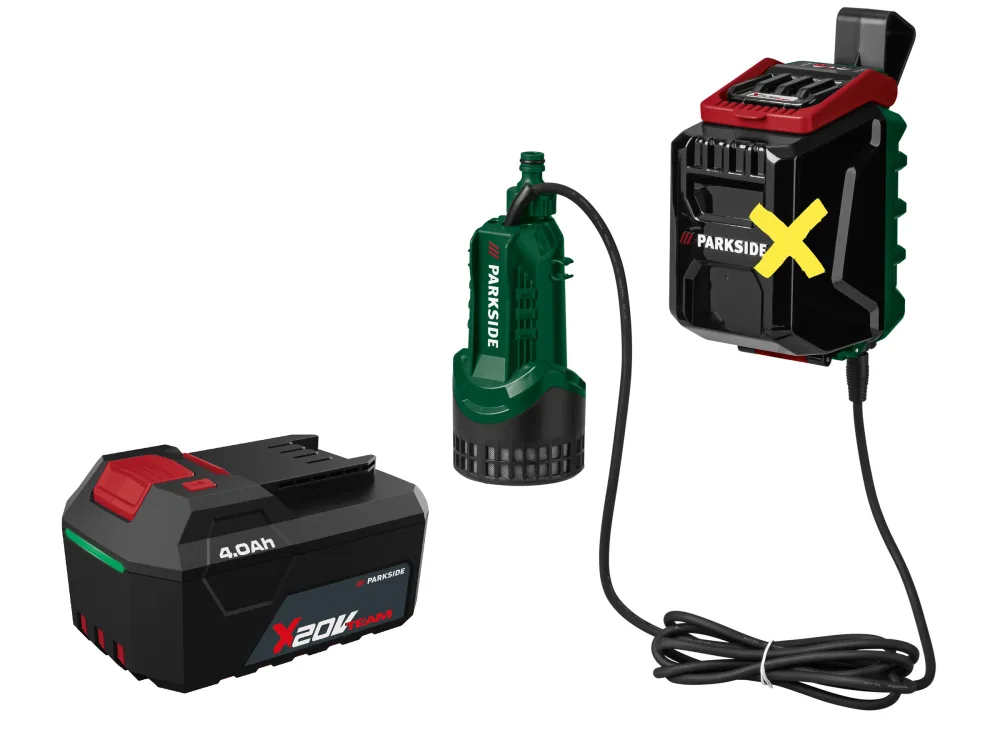 PARKSIDE® Aku čerpadlo na dažďovú vodu 20 V PRPA 20-Li B3 + Akumulátor 20 V/4 Ah