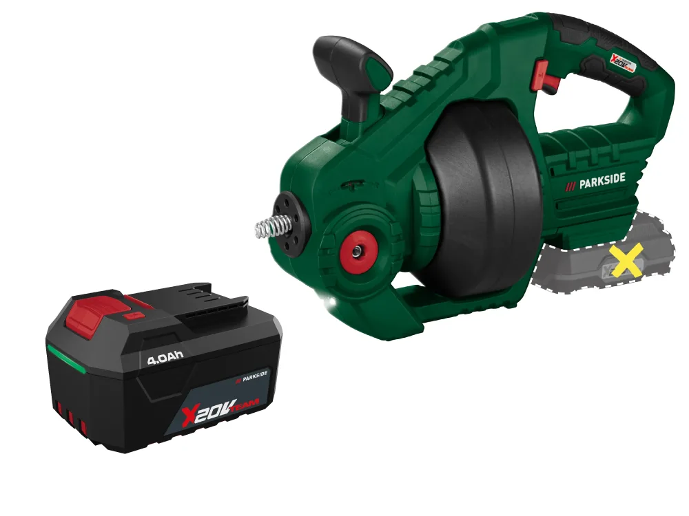 PARKSIDE® Aku čistič potrubia 20 V PARRW 20-Li A1 + Akumulátor 20 V/4 Ah