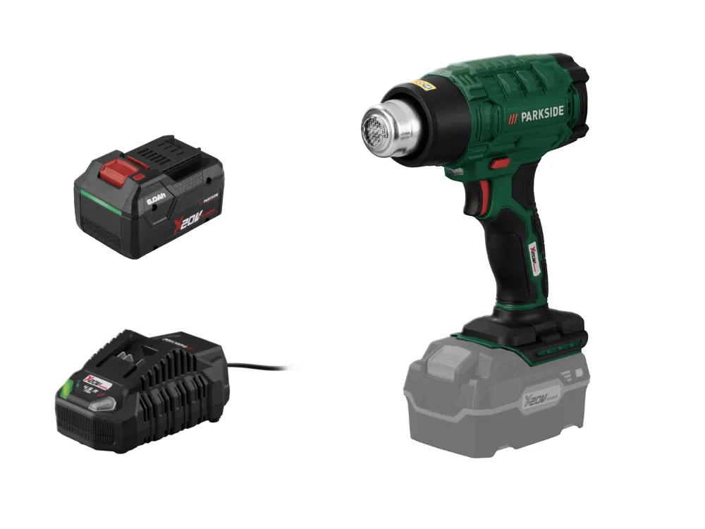 Parkside® Aku horkovzdušná pistole Phlga 20-Li C2, Smart 8 Ah