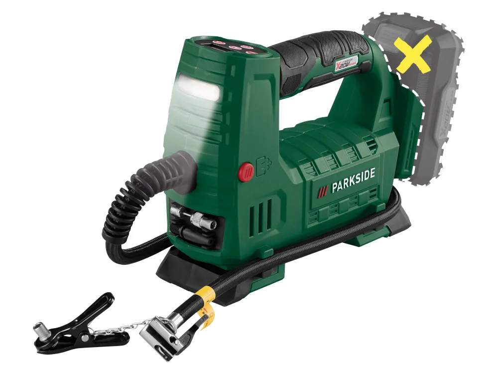 PARKSIDE® Aku kompresor 20 V PAKT 20-Li A1 – bez akumulátora