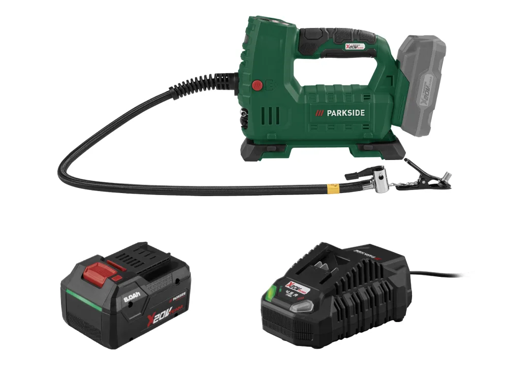 Parkside® Aku kompresor Pakt 20-Li A1, Smart 8 Ah