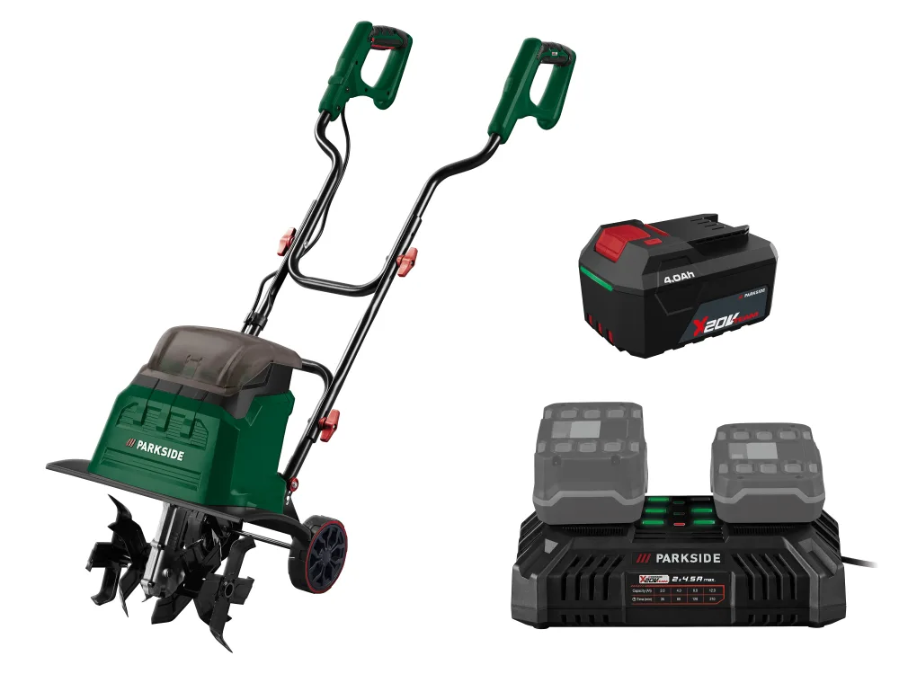 Parkside® Aku kultivátor Pabh B2, 2x 4 Ah