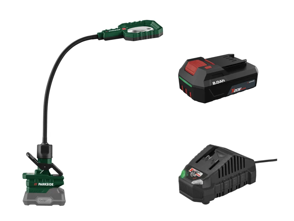 Parkside® Aku LED lupa Plsla 20-Li A1, 2 Ah