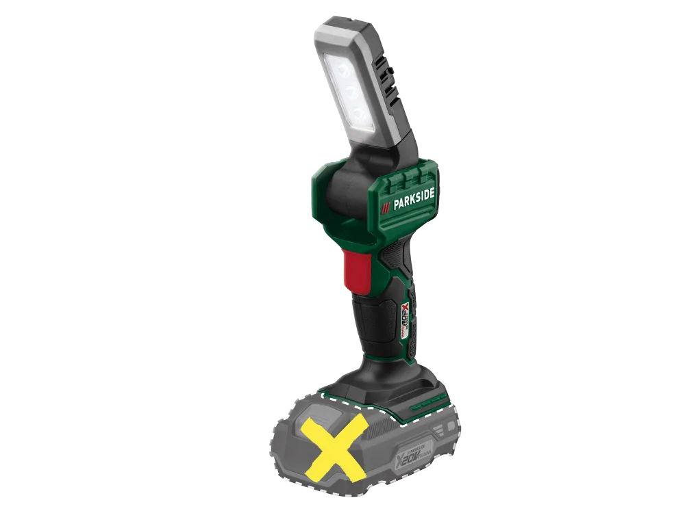 PARKSIDE® Aku LED ručná lampa 20 V PLHLA 20 Li A1/PLHLA 20-Li C1 – bez akumulátora (LED ručná lampa PLHLA 20 Li C1)