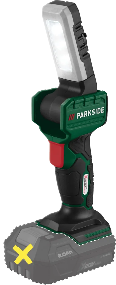 PARKSIDE® Aku LED ručný reflektor 20 V  PLHLA 20 Li A1/PLHLA 20-Li C1 - bez akumulátora (20V PLHLA 20 Li C1)