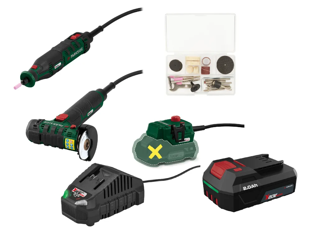 PARKSIDE® Aku modelárska súprava PMBSA 20-Li A1 + Akumulátor 20 V/2 Ah + Nabíjačka 20 V/2,4 A