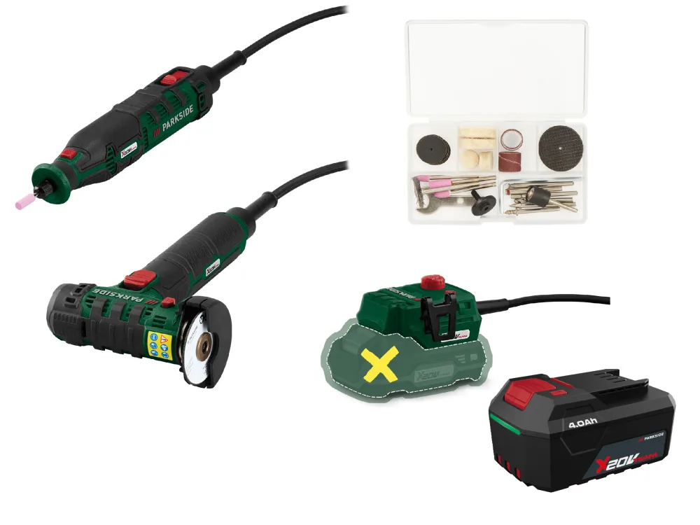 PARKSIDE® Aku modelárska súprava PMBSA 20-Li A1 + Akumulátor 20 V/4 Ah