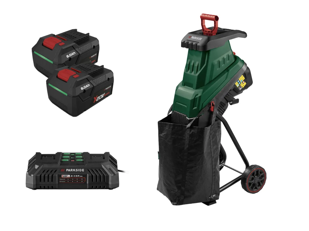 Parkside® Aku nožový drtič Pamh 40 A1, 2x Smart 8 Ah
