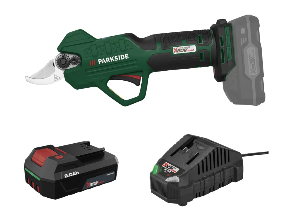 Parkside® Aku nůžky na větve Paas 20-Li B1, 2 Ah