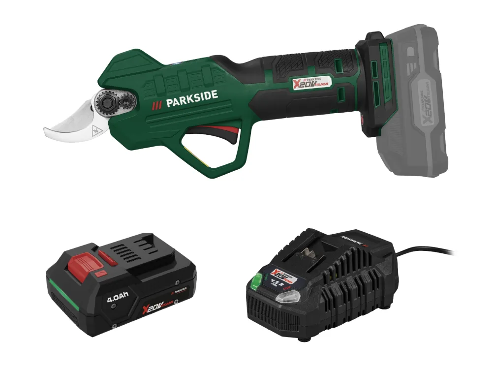 Parkside® Aku nůžky na větve Paas 20-Li B1, Smart 4 Ah