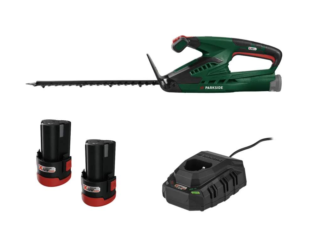 Parkside® Aku nůžky na živý plot Phsa 12 B1, 2x 2 Ah
