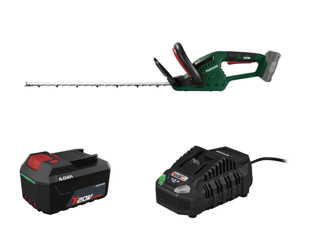 Parkside® Aku nůžky na živý plot Phsa 20-Li D4, 4 Ah