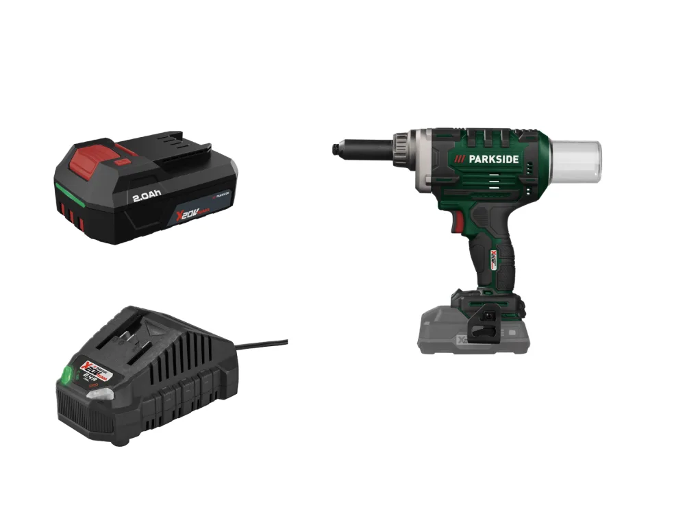 Parkside® Aku nýtovačka Pabnsg 20-Li A1, 2 Ah