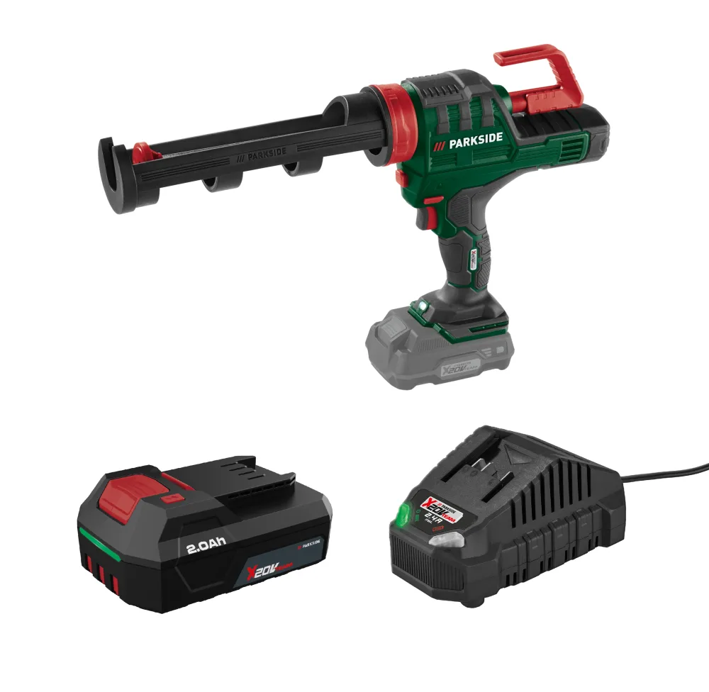PARKSIDE® Aku pištoľ na kartuše 20 V PKPA 20-Li A2 + Akumulátor 20 V/2 Ah + Nabíjačka na akumulátor 20 V/2,4 A