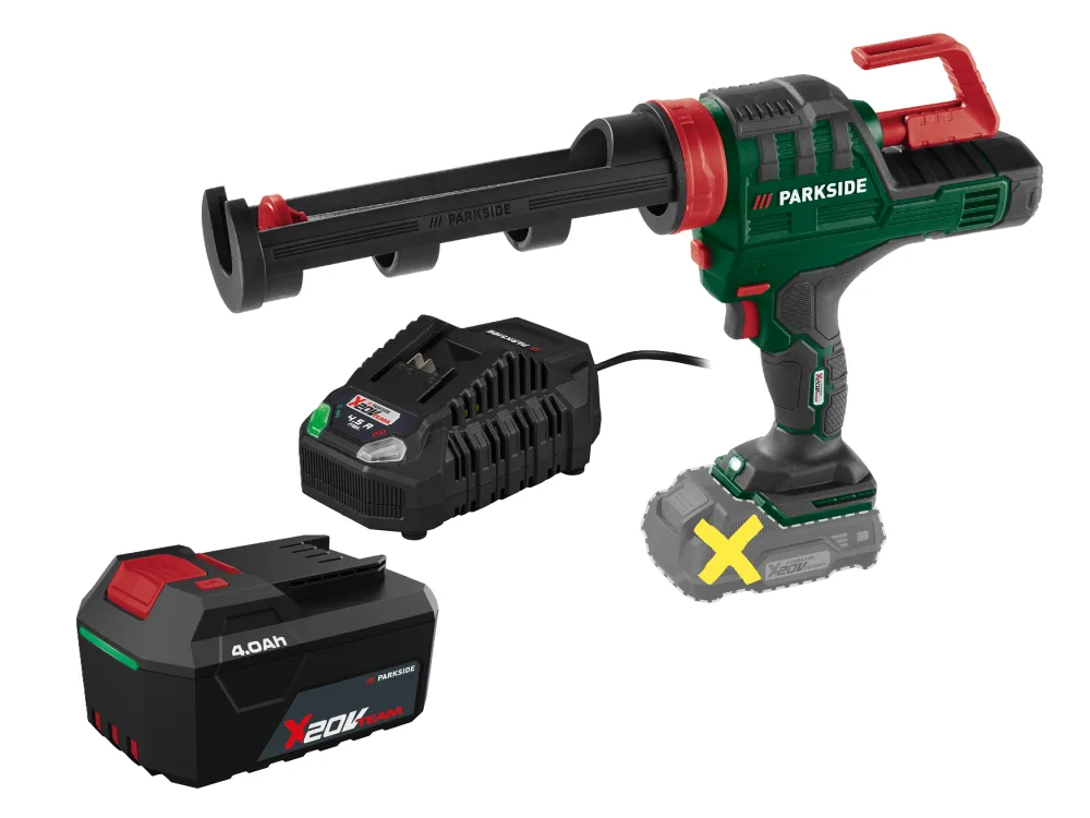 PARKSIDE® Aku pištoľ na kartuše 20 V PKPA 20-Li A2 + Akumulátor 20 V/4 Ah + Rýchlonabíjačka 20 V/4,5 A