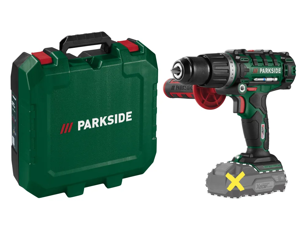 PARKSIDE® Aku príklepový vŕtací skrutkovač 20 V PSBSA 20-Li E4 – bez akumulátora