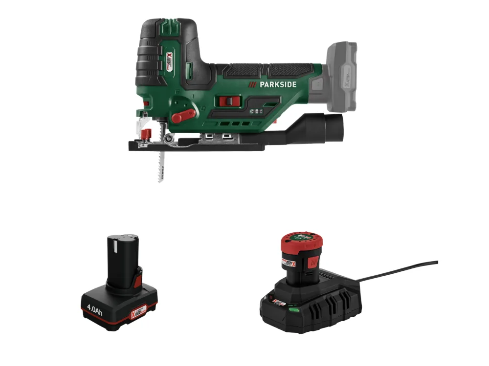 Parkside® Aku přímočará pila Pstka 12 C3, 2 Ah a 4 Ah