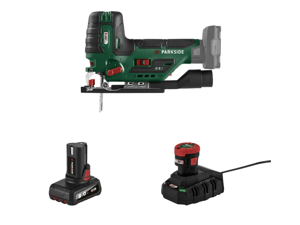 Parkside® Aku přímočará pila Pstka 12 C3, 2 Ah a 5 Ah