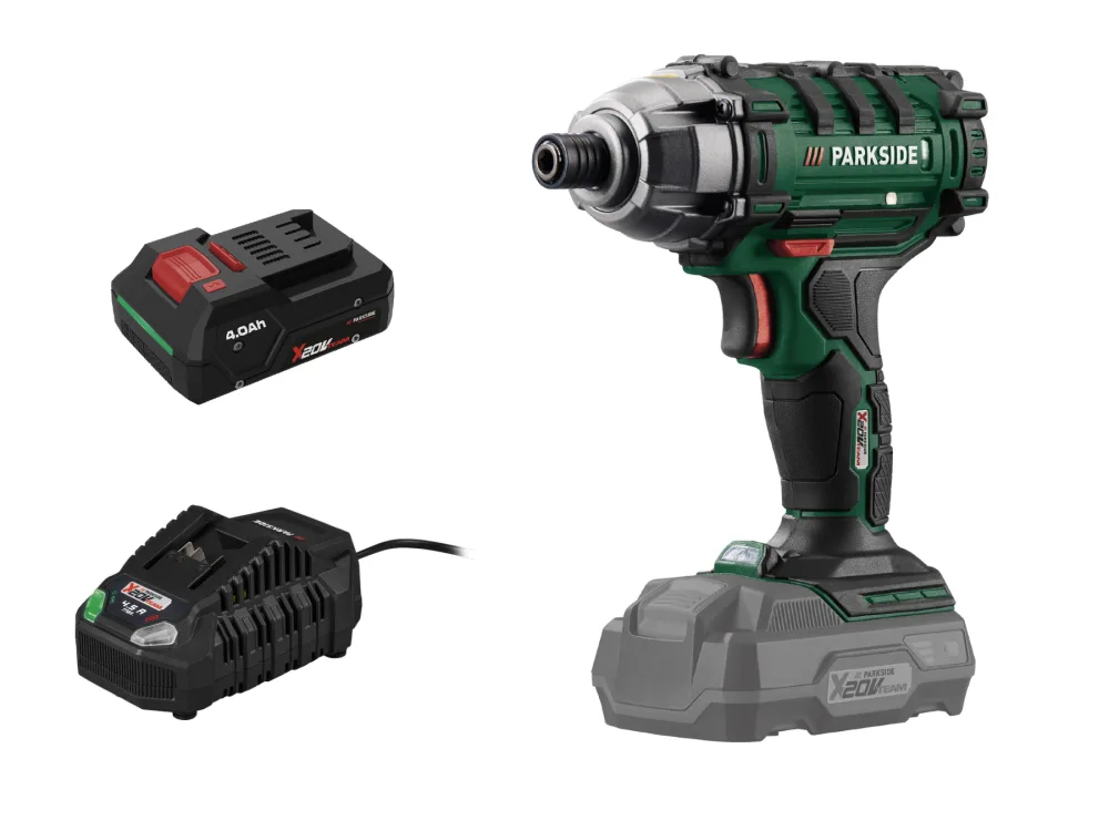 Parkside® Aku rázový utahovák Pdssa 20-Li B2, Smart 4 Ah