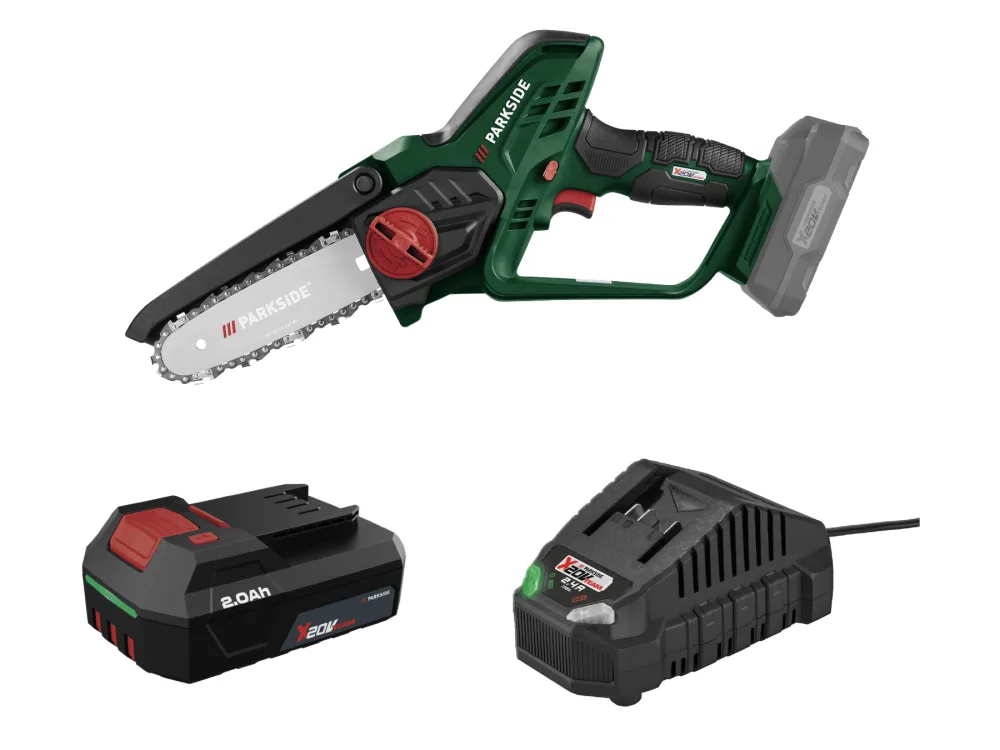 Parkside® Aku řetězová pila Paghs 20-Li C4, 2 Ah