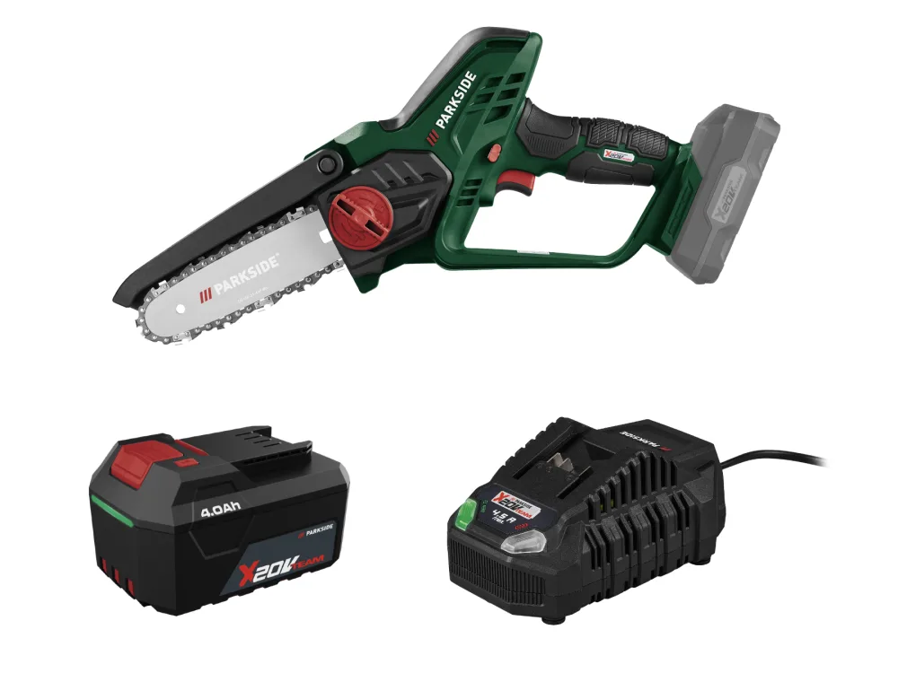 Parkside® Aku řetězová pila Paghs 20-Li C4, 4 Ah