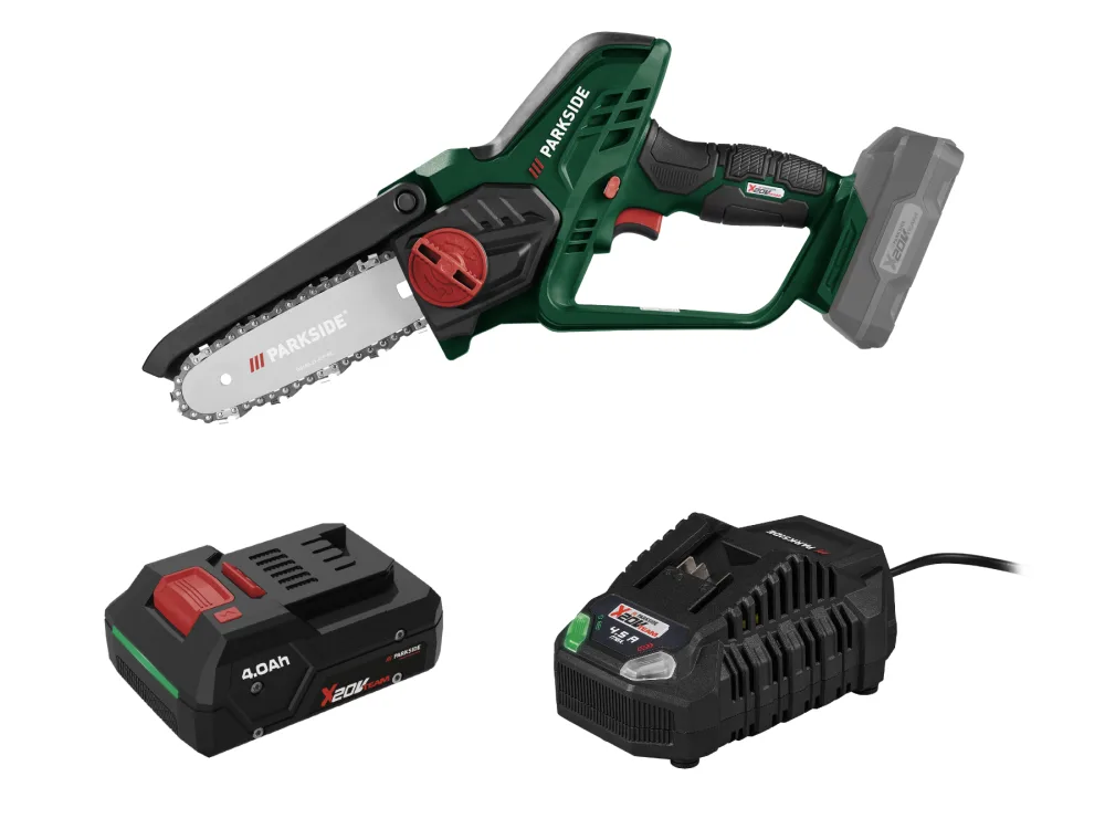Parkside® Aku řetězová pila Paghs 20-Li C4, Smart 4 Ah