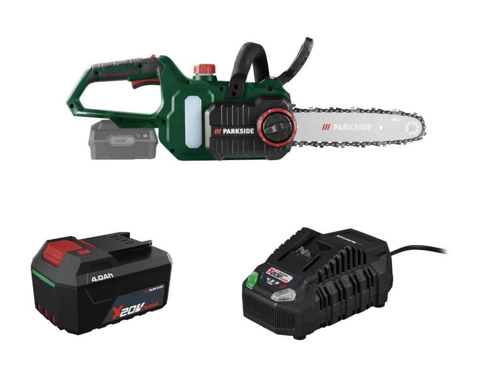 Parkside® Aku řetězová pila Paks 20-Li F5, 4 Ah