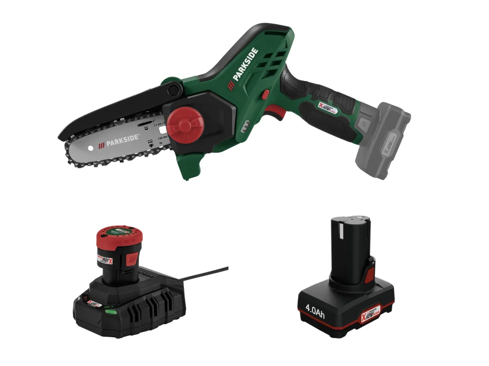 Parkside® Aku řetězová pila Pghsa 12 D3, 2 Ah a 4 Ah