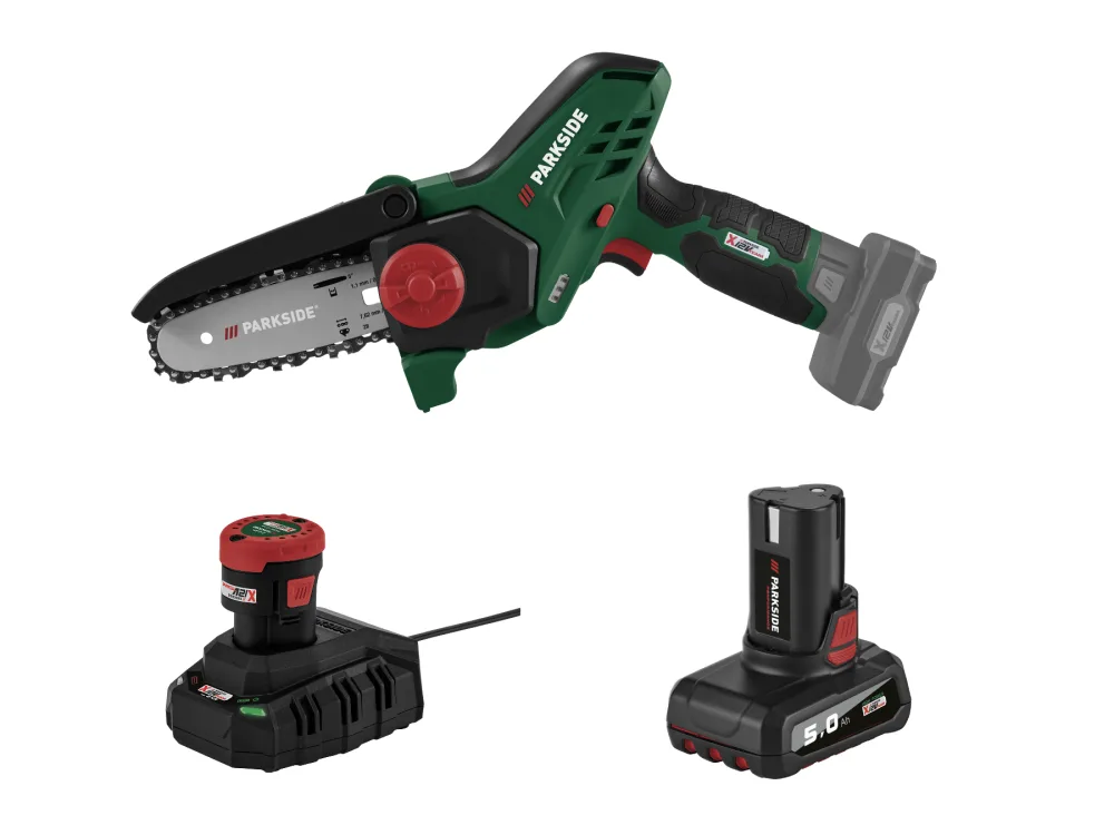 Parkside® Aku řetězová pila Pghsa 12 D3, 2 Ah a 5 Ah