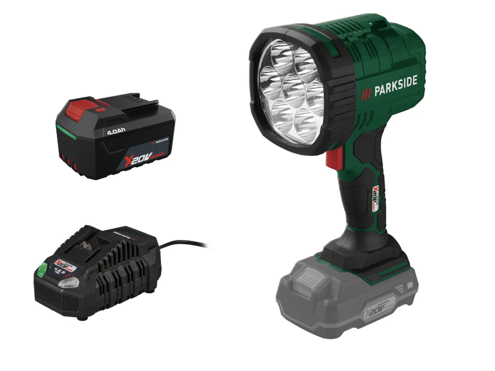 Parkside® Aku ruční LED reflektor Phla 20-Li A1, 4 Ah