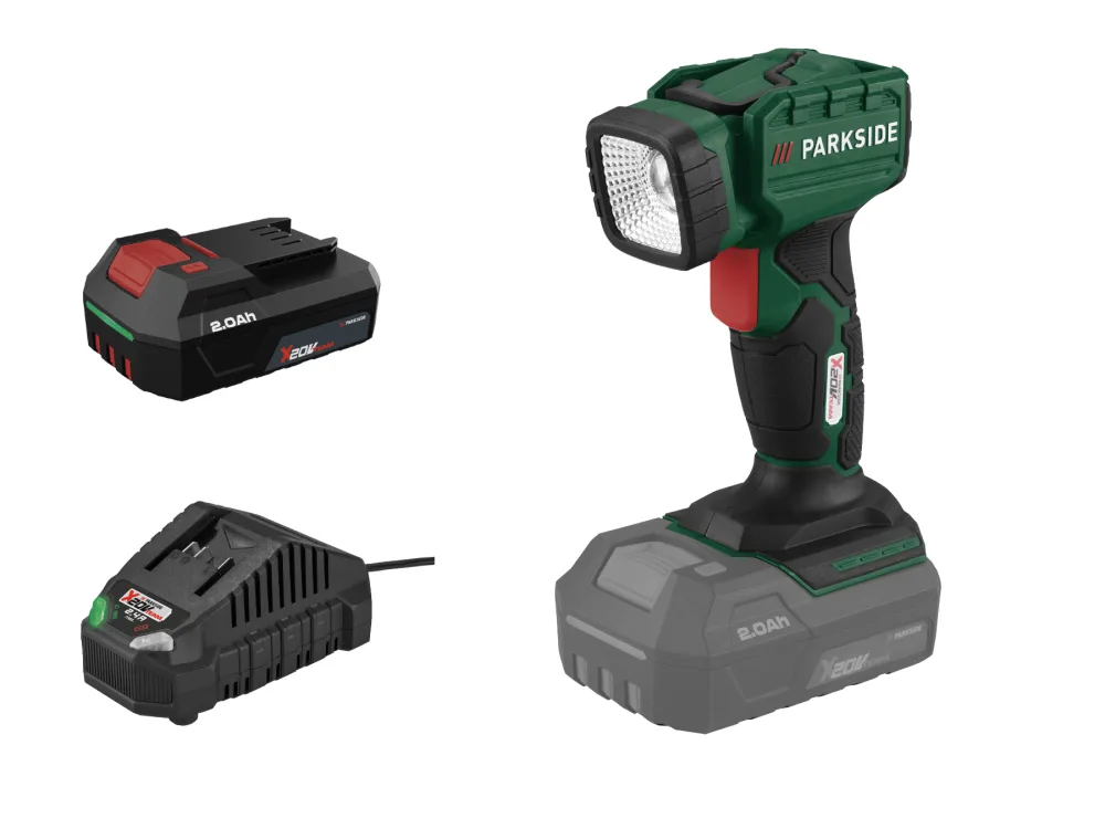Parkside® Aku ruční LED reflektor Plhla 20 Li A1, 2 Ah