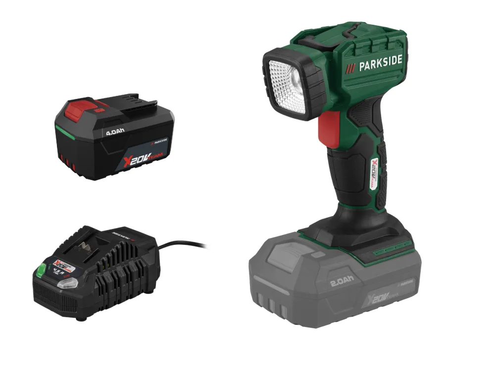 Parkside® Aku ruční LED reflektor Plhla 20 Li A1, 4 Ah