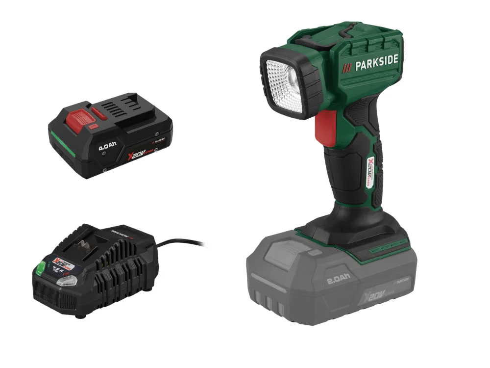 Parkside® Aku ruční LED reflektor Plhla 20 Li A1, Smart 4 Ah