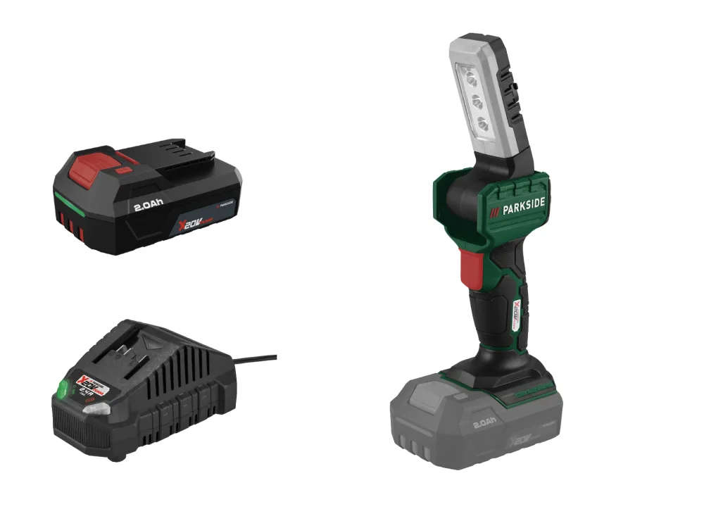 Parkside® Aku ruční LED reflektor Plhla 20-Li C1, 2 Ah
