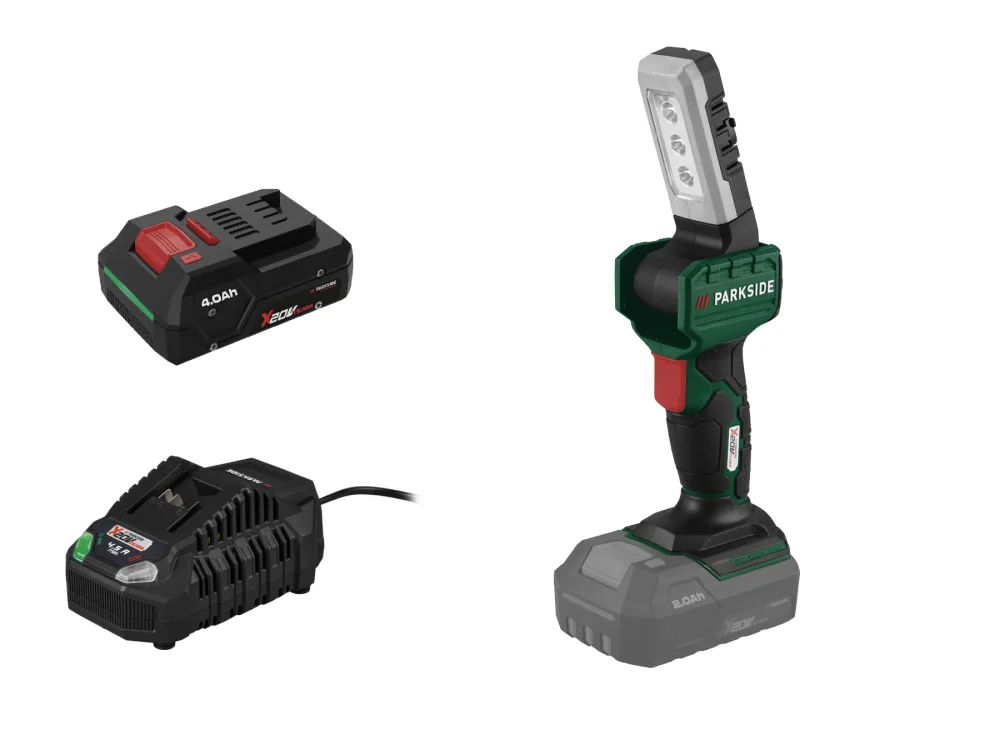 Parkside® Aku ruční LED reflektor Plhla 20-Li C1, Smart 4 Ah