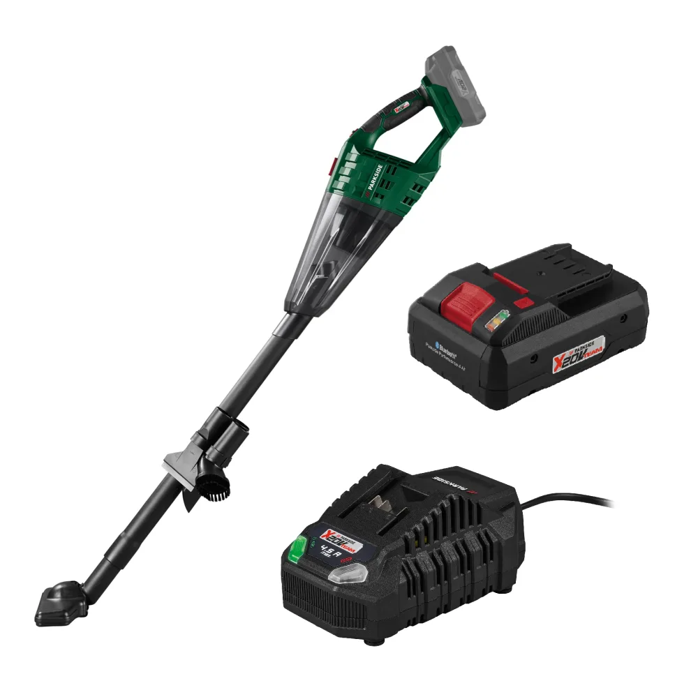 PARKSIDE® Aku ručný vysávač PHSSA 20-Li D2 + Smart akumulátor 20 V/4 Ah + Rýchlonabíjačka akumulátora 20 V/4,5 A
