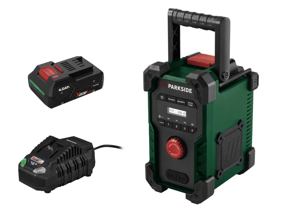 Parkside® Aku stavební rádio PBR 10 A1, Smart 4 Ah