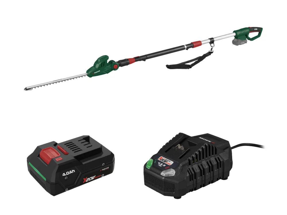 Parkside® Aku teleskopické nůžky na živý plot Paths 20 A1, Smart 4 Ah