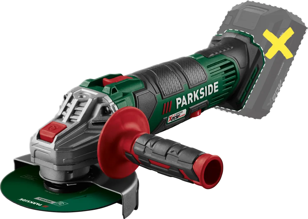 PARKSIDE® Aku uhlová brúska 20 V PWSA 20-Li G4  - bez akumulátora