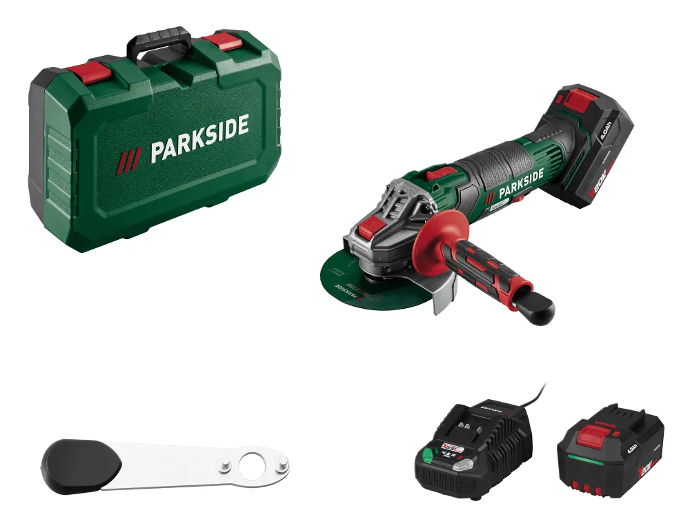 Parkside® Aku úhlová bruska Pwsa 20-Li D4, 4 Ah