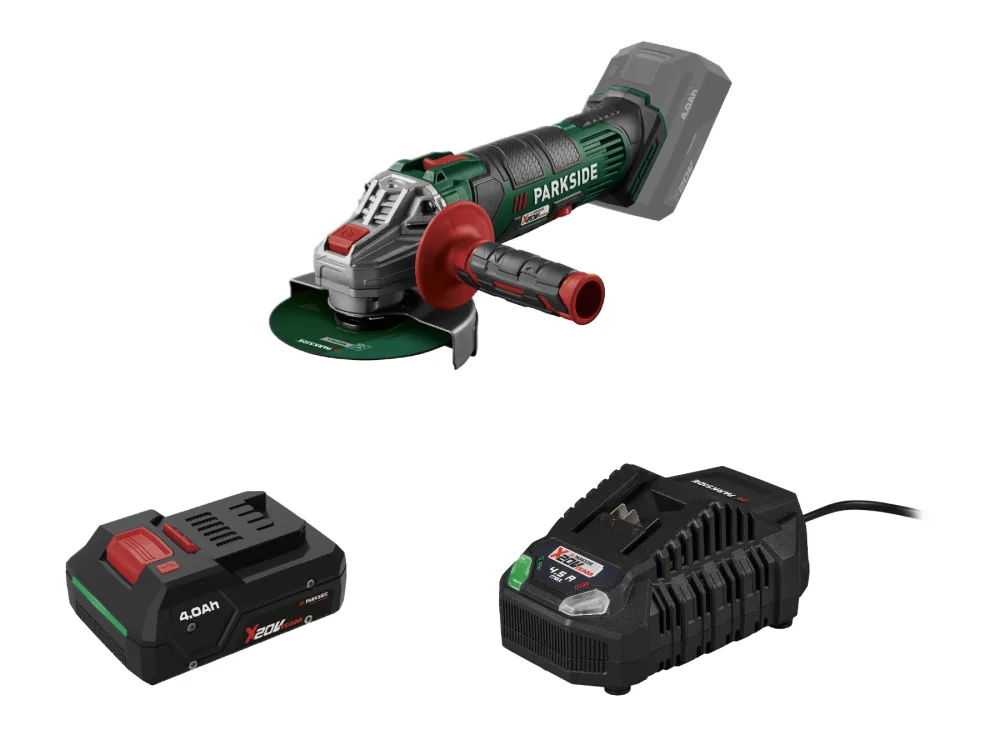 Parkside® Aku úhlová bruska Pwsa 20-Li G4, Smart 4 Ah