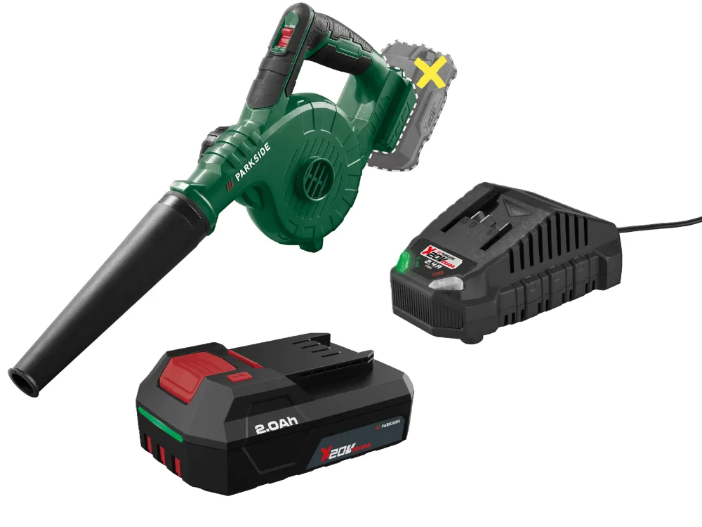 PARKSIDE® Aku univerzálny fúkač 20 V PAUGB B2 + Akumulátor 20 V/2 Ah + Nabíjačka 20 V/2,4 A