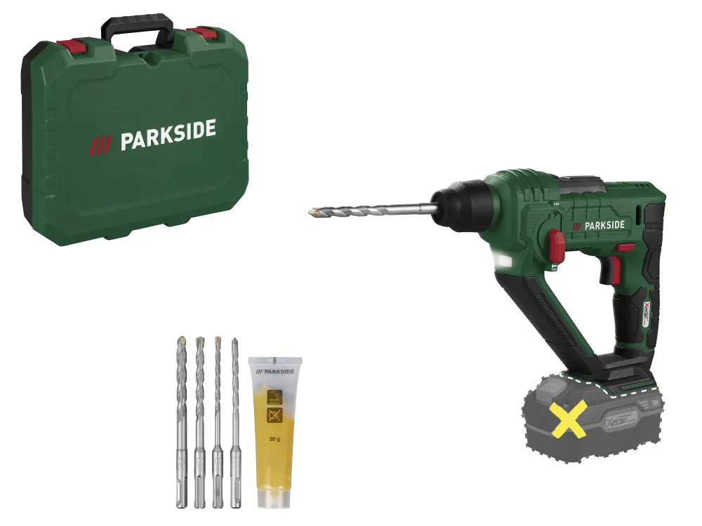 Parkside® Aku vrtací kladivo Pabh 20-Li D4 – bez akumulátoru a nabíječky