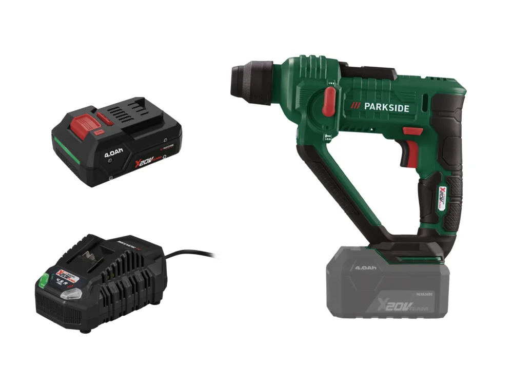 Parkside® Aku vrtací kladivo Pabh 20-Li D4, Smart 4 Ah