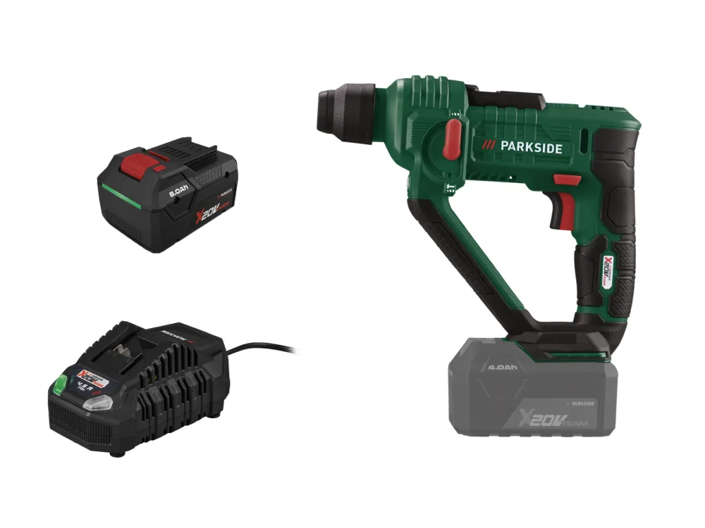 Parkside® Aku vrtací kladivo Pabh 20-Li D4, Smart 8 Ah