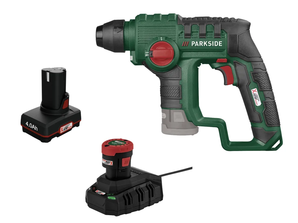 Parkside® Aku vrtací kladivo Pbha 12 A1, 2 Ah a 4 Ah