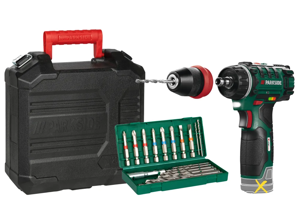 PARKSIDE® Aku vŕtací skrutkovač 12 V PBSA 12 E4 – bez akumulátora